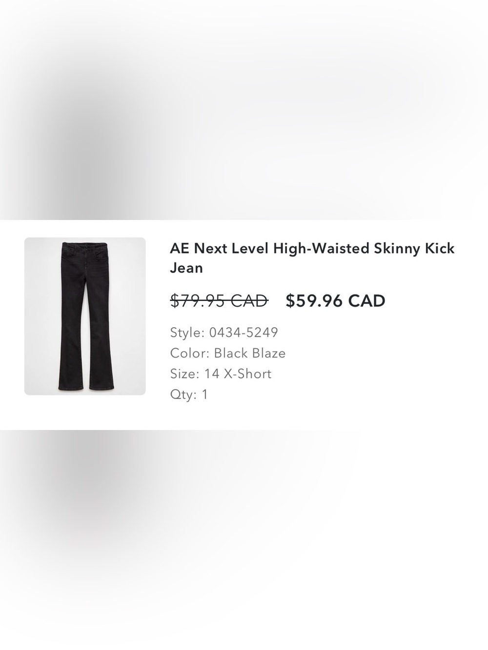 American Eagle Outfitters Black Flare Jeans